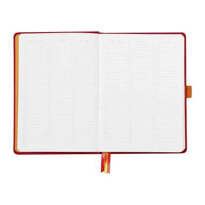 RHODIArama Goalbook Hardcover White A5 Dot Poppy