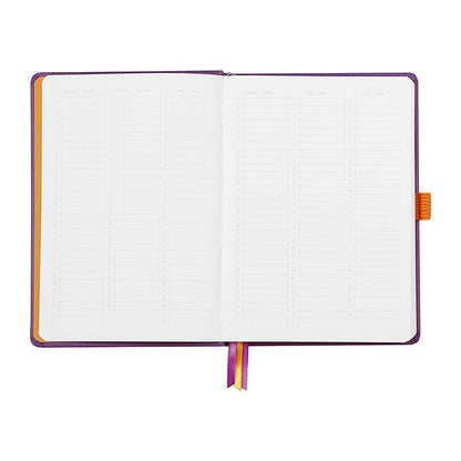 RHODIArama Goalbook HC White A5 Dot Purple