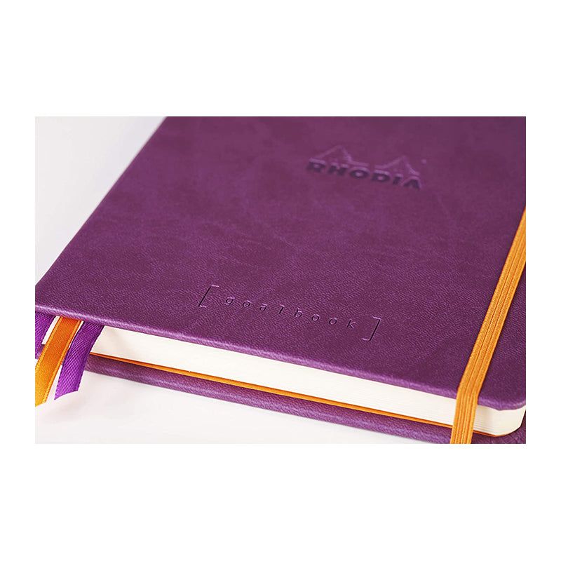 RHODIArama Goalbook HC White A5 Dot Purple