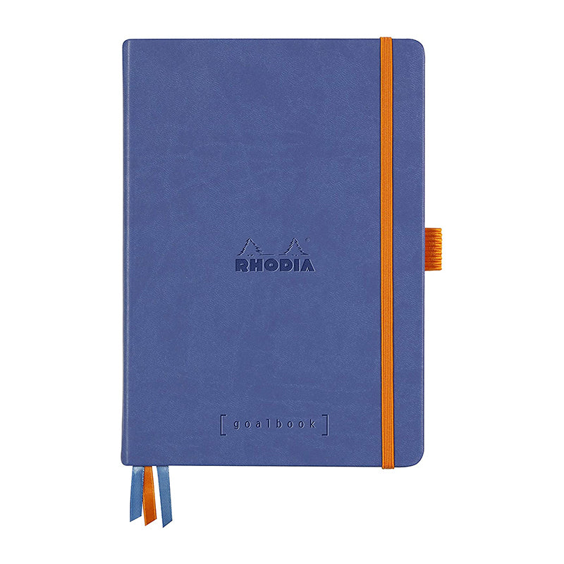 RHODIArama Goalbook HC White A5 Dot Sapphire