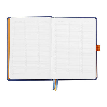 RHODIArama Goalbook HC White A5 Dot Sapphire