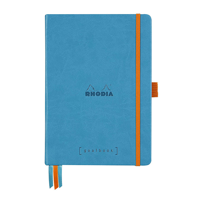 RHODIArama Goalbook HC White A5 Dot Turquoise