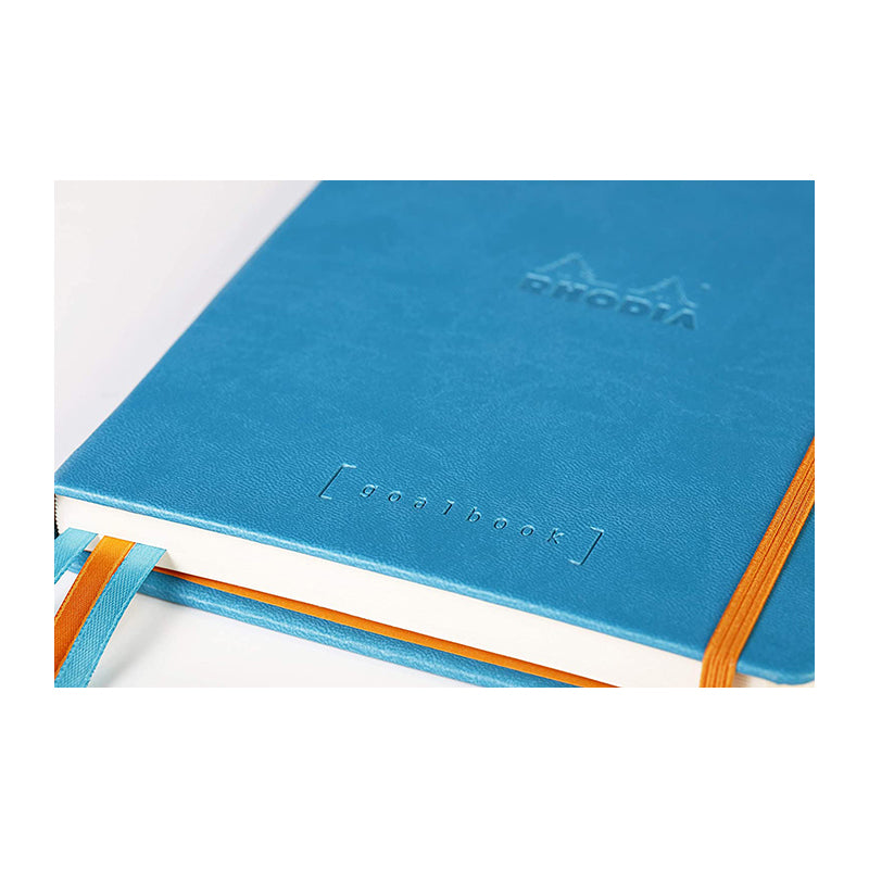 RHODIArama Goalbook HC White A5 Dot Turquoise