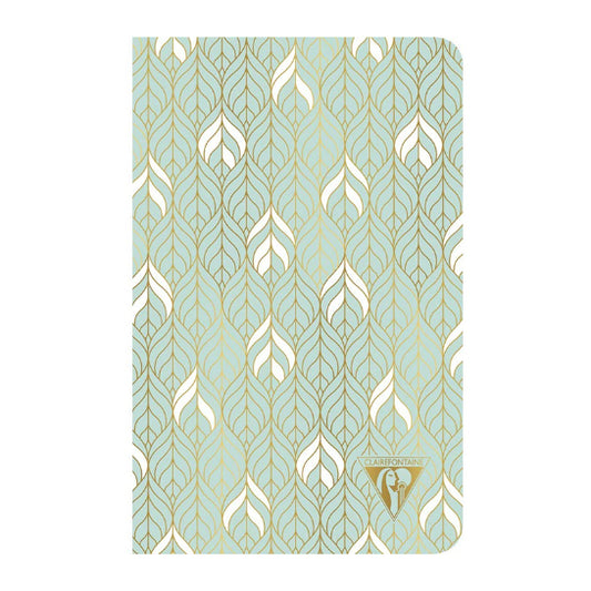 CLAIREFONTAINE Neo Deco 11x17cm Lined 48s Liana-Sea Green