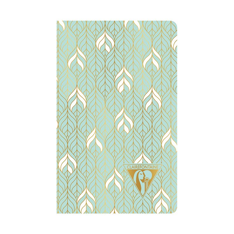 CLAIREFONTAINE Neo Deco 7.5x12cm Lined 24s Liana-Sea Green