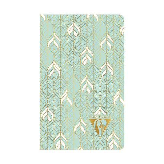 CLAIREFONTAINE Neo Deco 7.5x12cm Lined 24s Liana-Sea Green