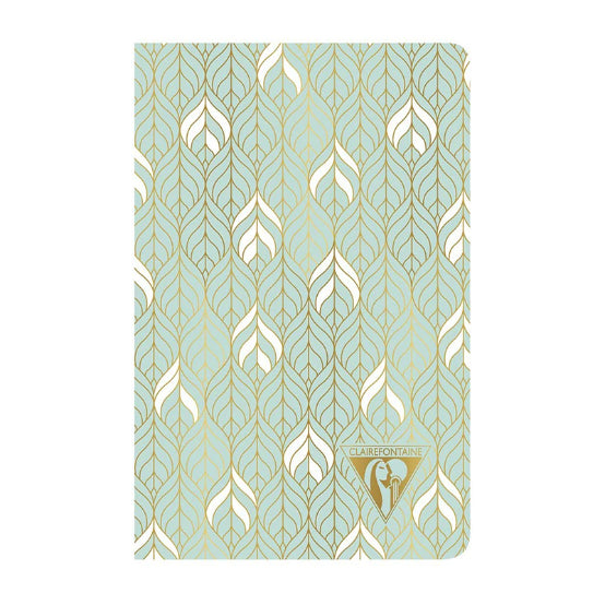 CLAIREFONTAINE Neo Deco 9x14cm Lined 48s Liana-Sea Green