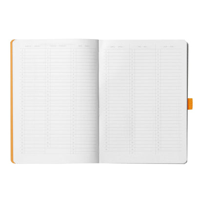 RHODIArama Goalbook A5 White Dot Soft-Black