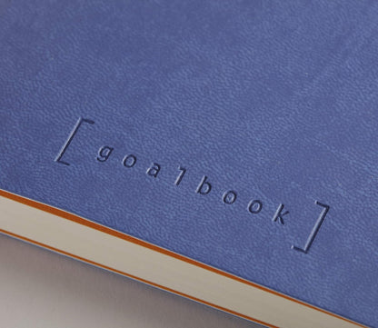 RHODIArama Goalbook A5 White Dot Soft-Sapphire Blue