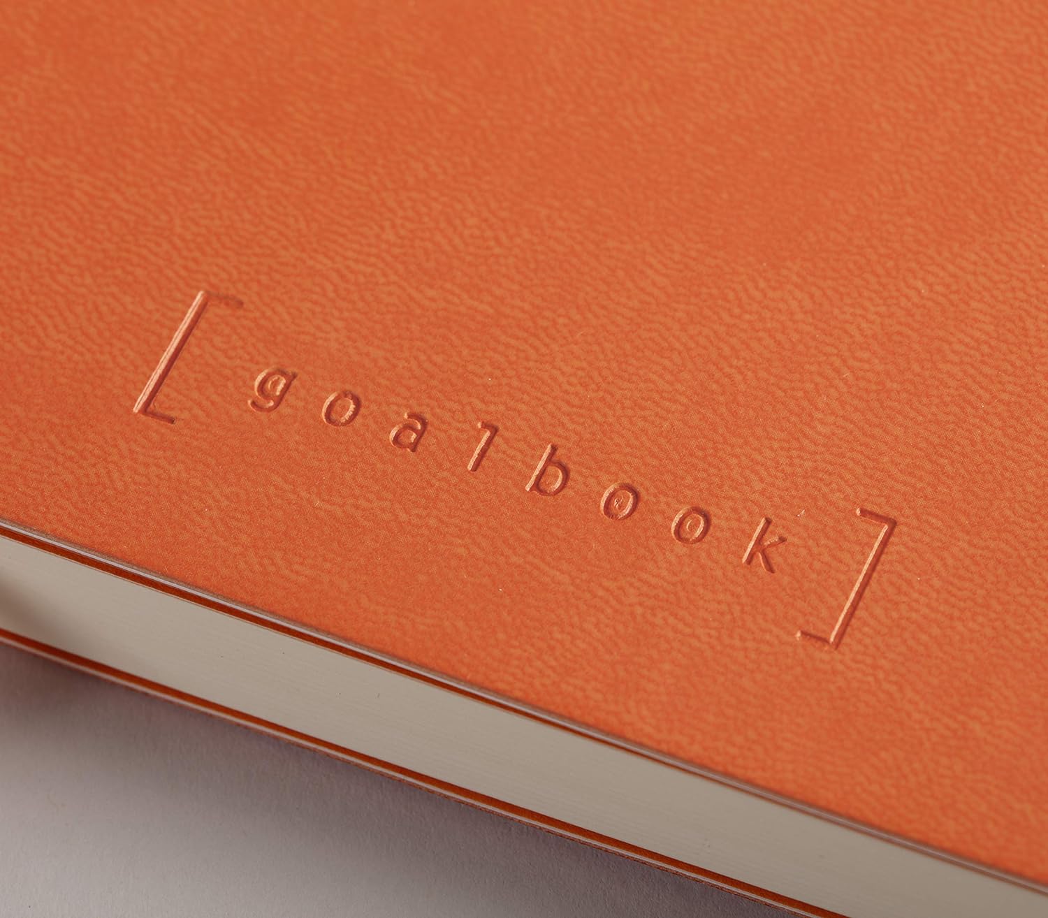 RHODIArama Goalbook A5 White Dot Soft-Tangerine