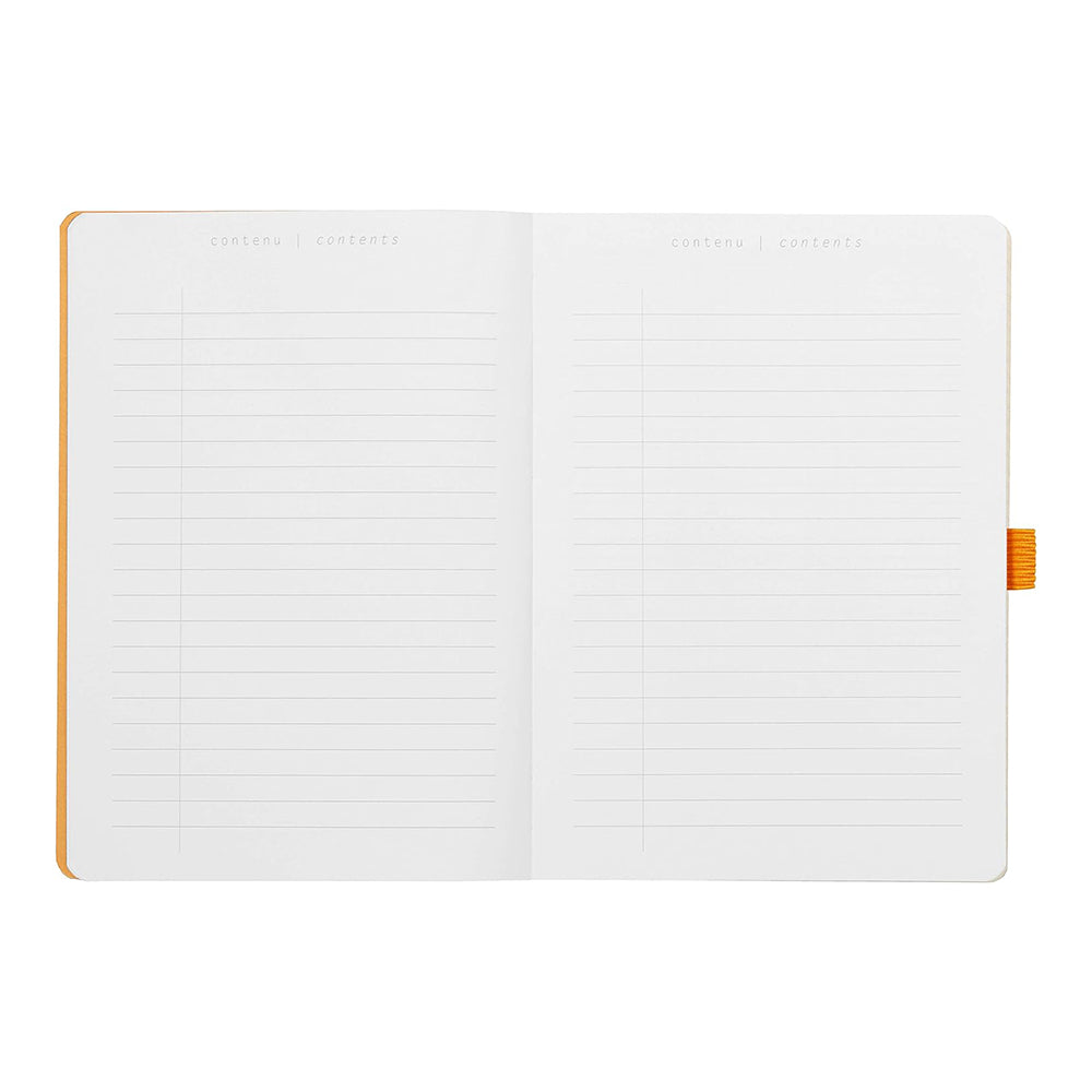 RHODIArama Goalbook A5 White Dot Soft-Daffodil Yellow