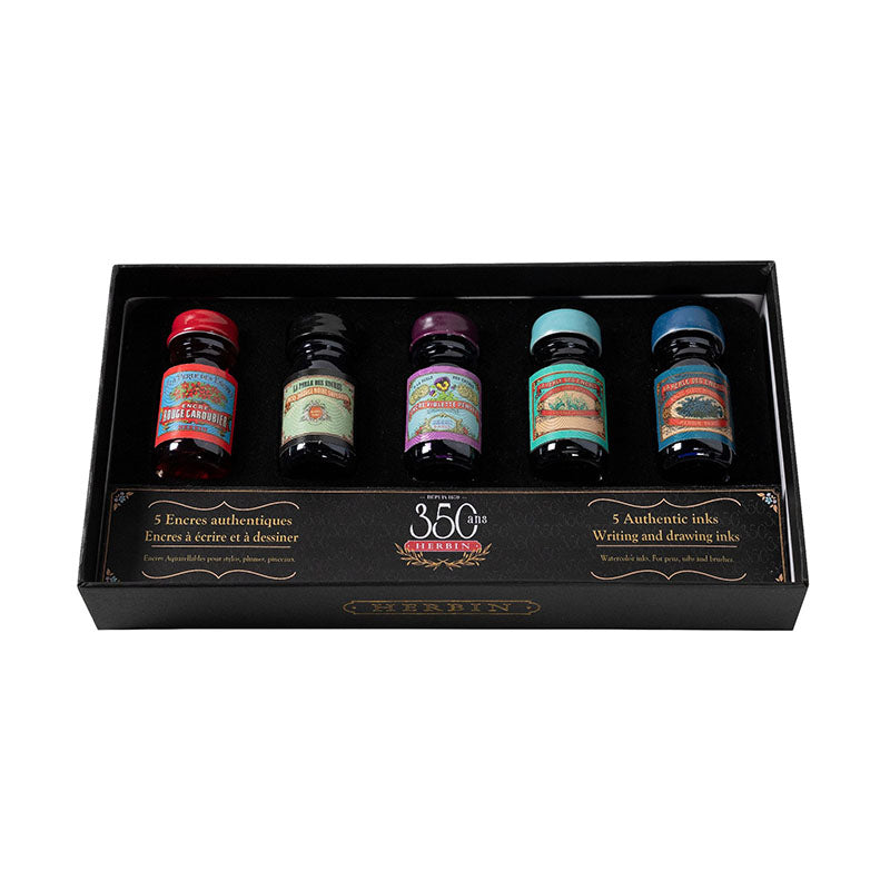 J.HERBIN 350th Anniversary Ink Collection 5x Bottles Default Title