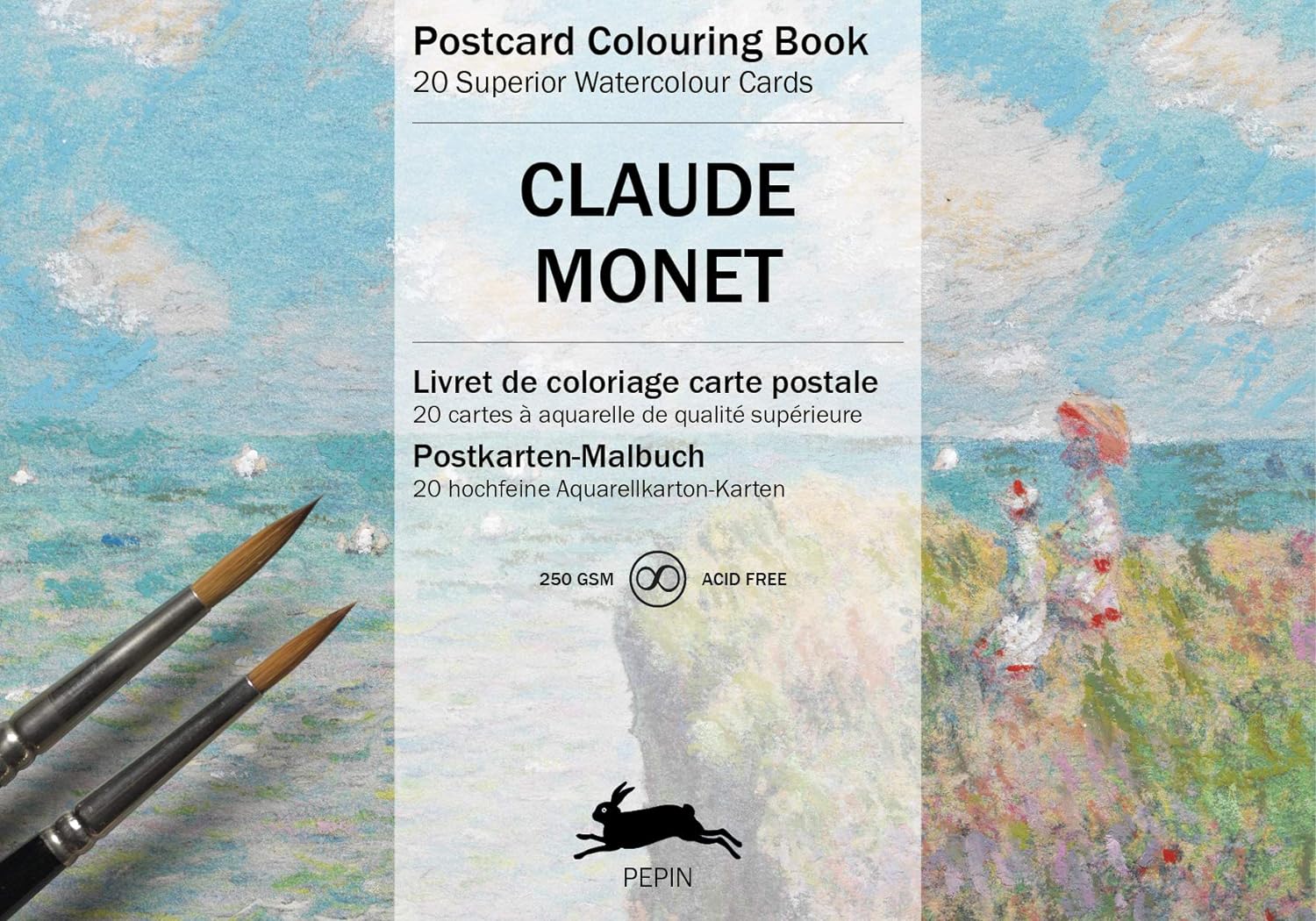 PEPIN Postcard Colouring Book Claude Monet