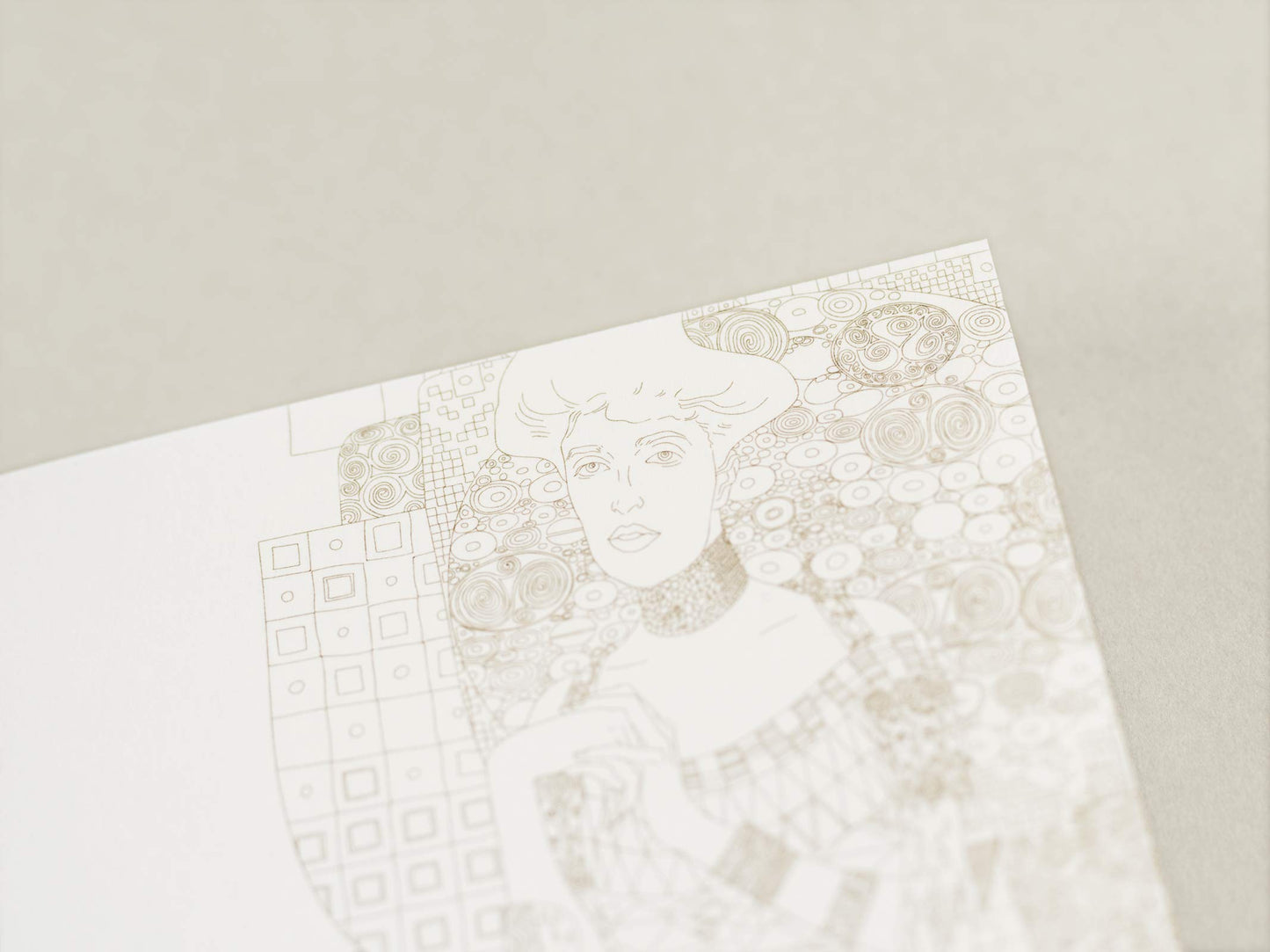 PEPIN Postcard Colouring Book Gustav Klimt Default Title