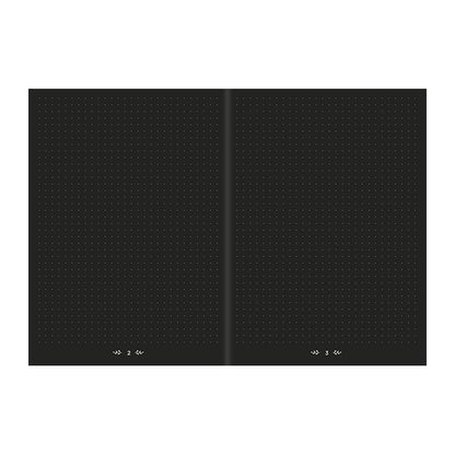 QUO VADIS Life Journal Dots L Black Edition15x21cm Default Title