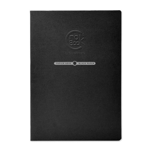 CLAIREFONTAINE Crok'Book Stapled A4 Portrait 120gsm Black