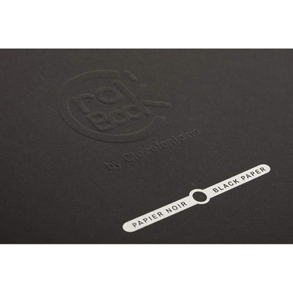 CLAIREFONTAINE Crok'Book Stapled A4 Portrait 120gsm Black