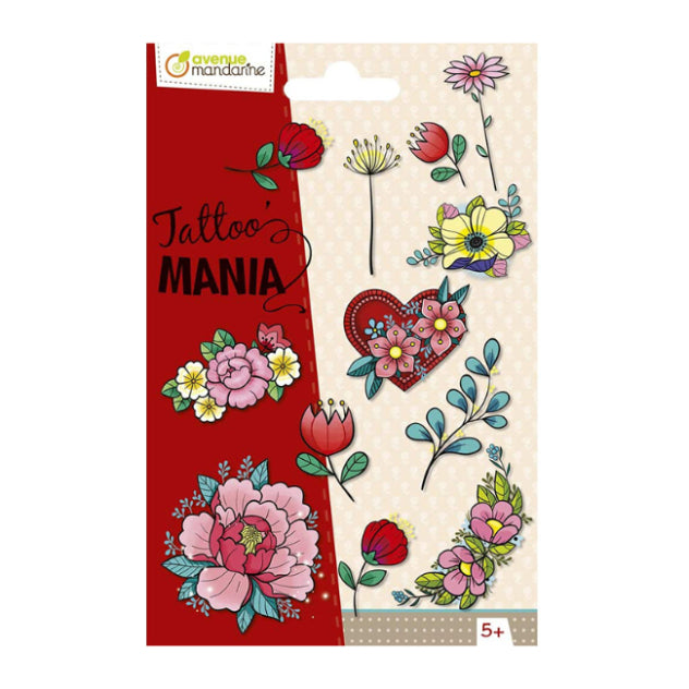 AVENUE MANDARINE Tattoo Mania Flowers