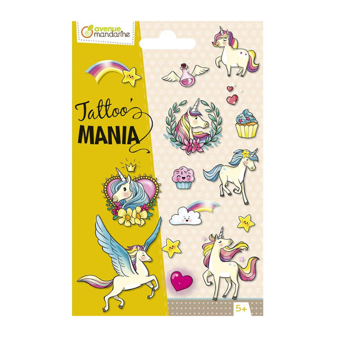 AVENUE MANDARINE Tattoo Mania Unicorn/Magic