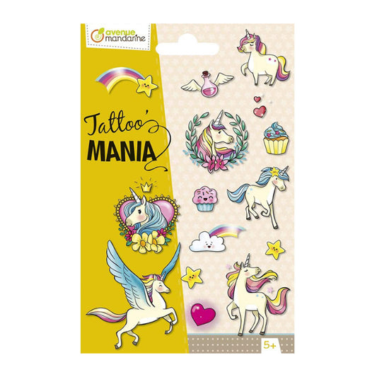 AVENUE MANDARINE Tattoo Mania Unicorn/Magic