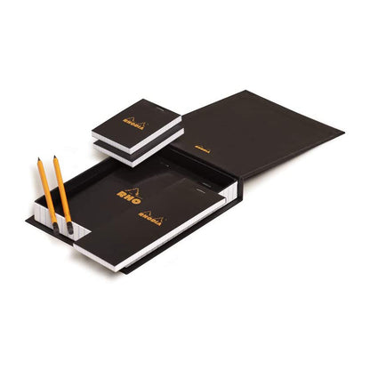 RHODIA Essential Box 5x5 Sq Black