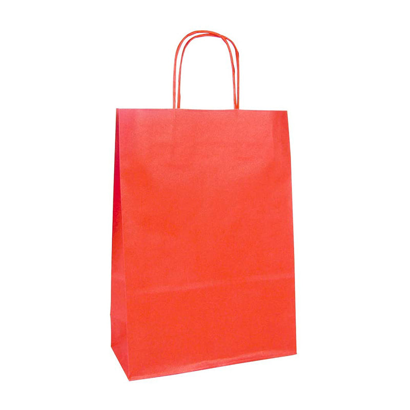 CLAIREFONTAINE Kraft Bags Ribbed Kraft 90g 22x10x29cm 25s Red