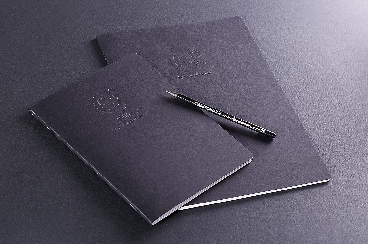 CLAIREFONTAINE Crok'Book Stapled A3 160gsm Black