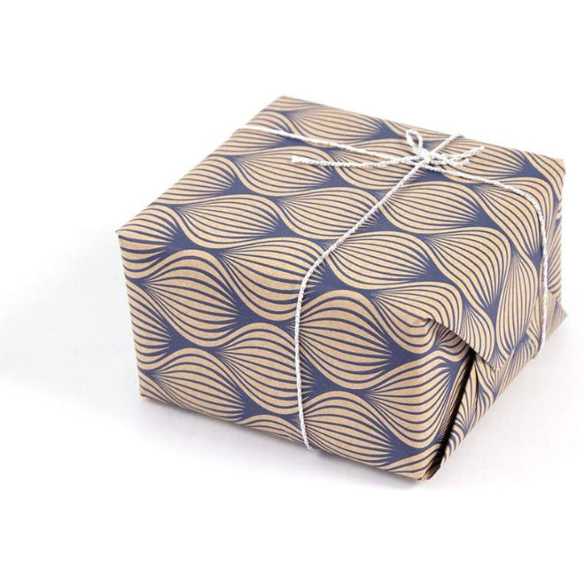 CLAIREFONTAINE Tiny Rolls Kraft 70g 0.35x5M Blue Leaf 1216843