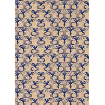 CLAIREFONTAINE Tiny Rolls Kraft 70g 0.35x5M Blue Leaf 1216843