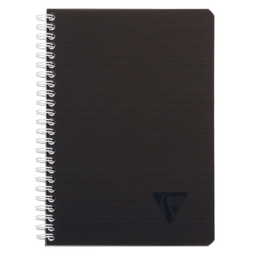 CLAIREFONTAINE Linicolor Intensive Wirebound Notebook A5 90s Lined Black