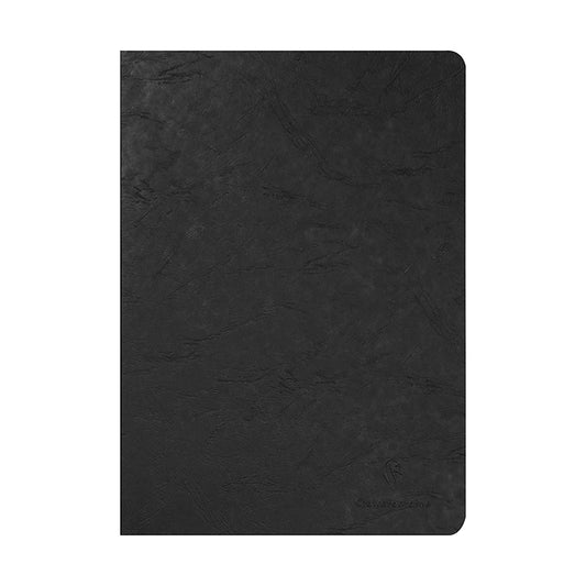 CLAIREFONTAINE Age Bag Stapled Notebook A4 48s Plain Black