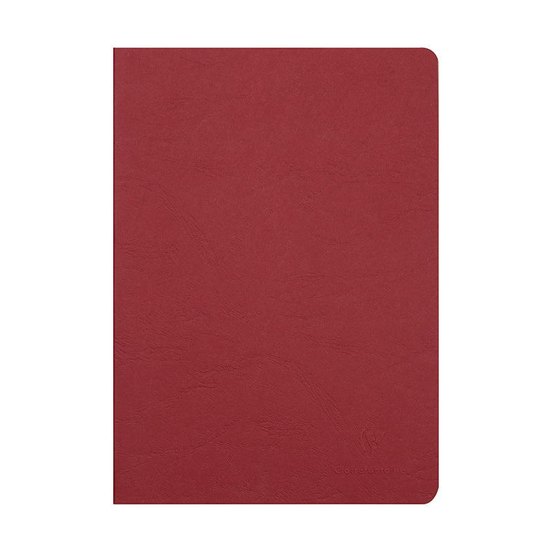 CLAIREFONTAINE Age Bag Stapled Notebook A4 48s Plain Red