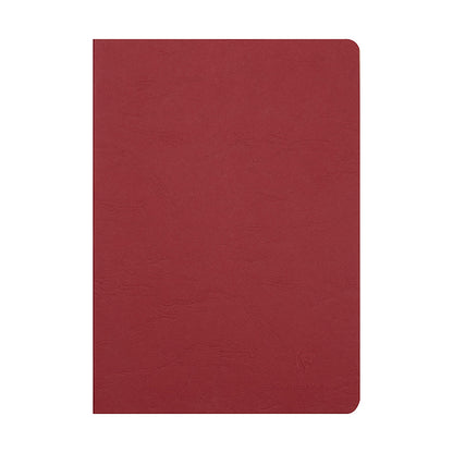 CLAIREFONTAINE Age Bag Stapled Notebook A4 48s Plain Red