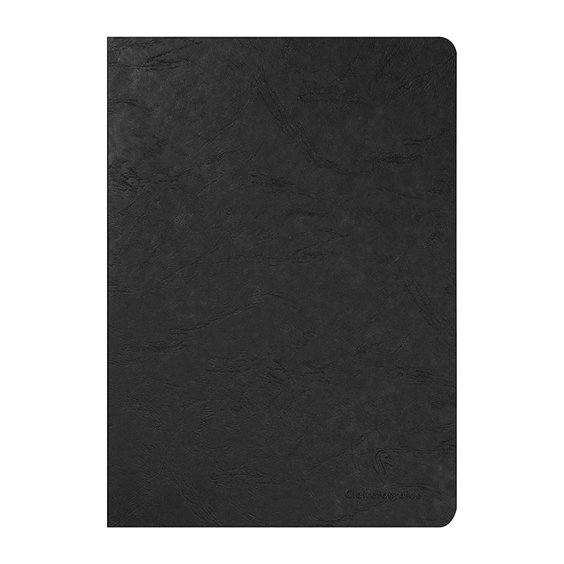 CLAIREFONTAINE Age Bag Stapled Notebook A4 48s Lined+Margin Black