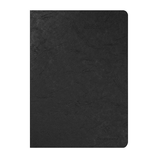 CLAIREFONTAINE Age Bag Stapled Notebook A4 48s Lined+Margin Black