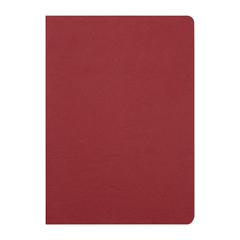 CLAIREFONTAINE Age Bag Stapled Notebook A4 48s Lined+Margin Red