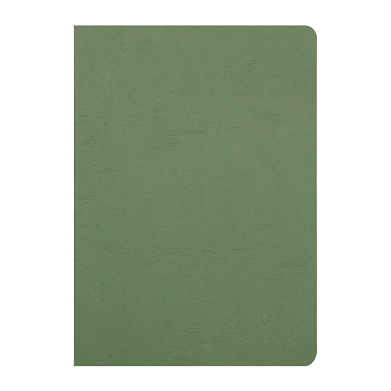 CLAIREFONTAINE Age Bag Stapled Notebook A4 48s Lined+Margin Green