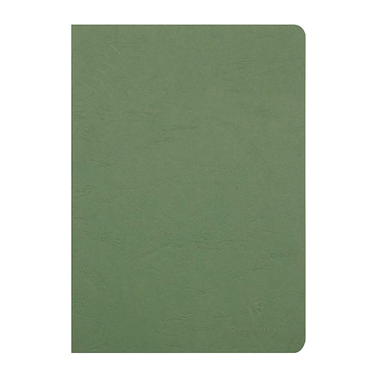 CLAIREFONTAINE Age Bag Stapled Notebook A4 48s Lined+Margin Green