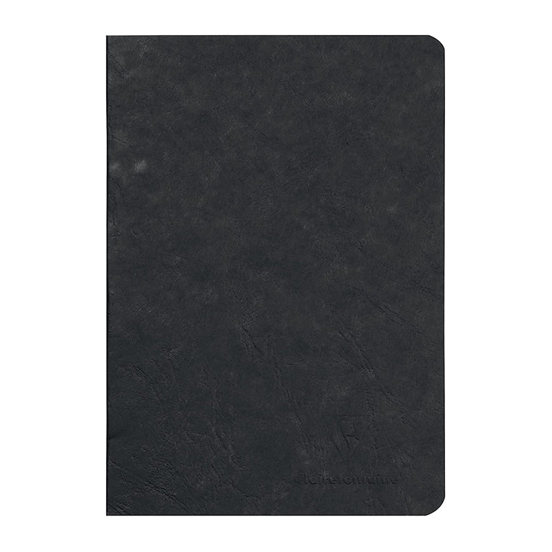 CLAIREFONTAINE Age Bag Stapled Notebook A5 48s Plain Black