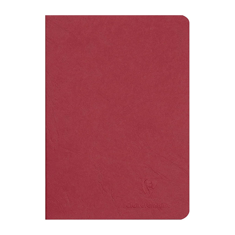 CLAIREFONTAINE Age Bag Stapled Notebook A5 48s Plain Red