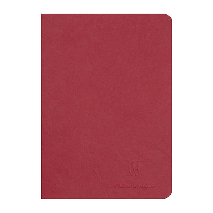 CLAIREFONTAINE Age Bag Stapled Notebook A5 48s Plain Red