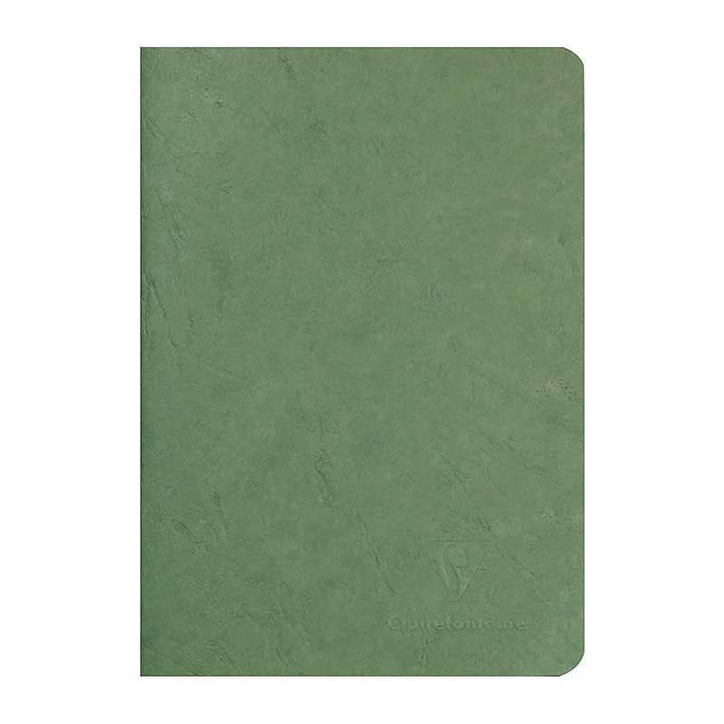 CLAIREFONTAINE Age Bag Stapled Notebook A5 48s Plain Green