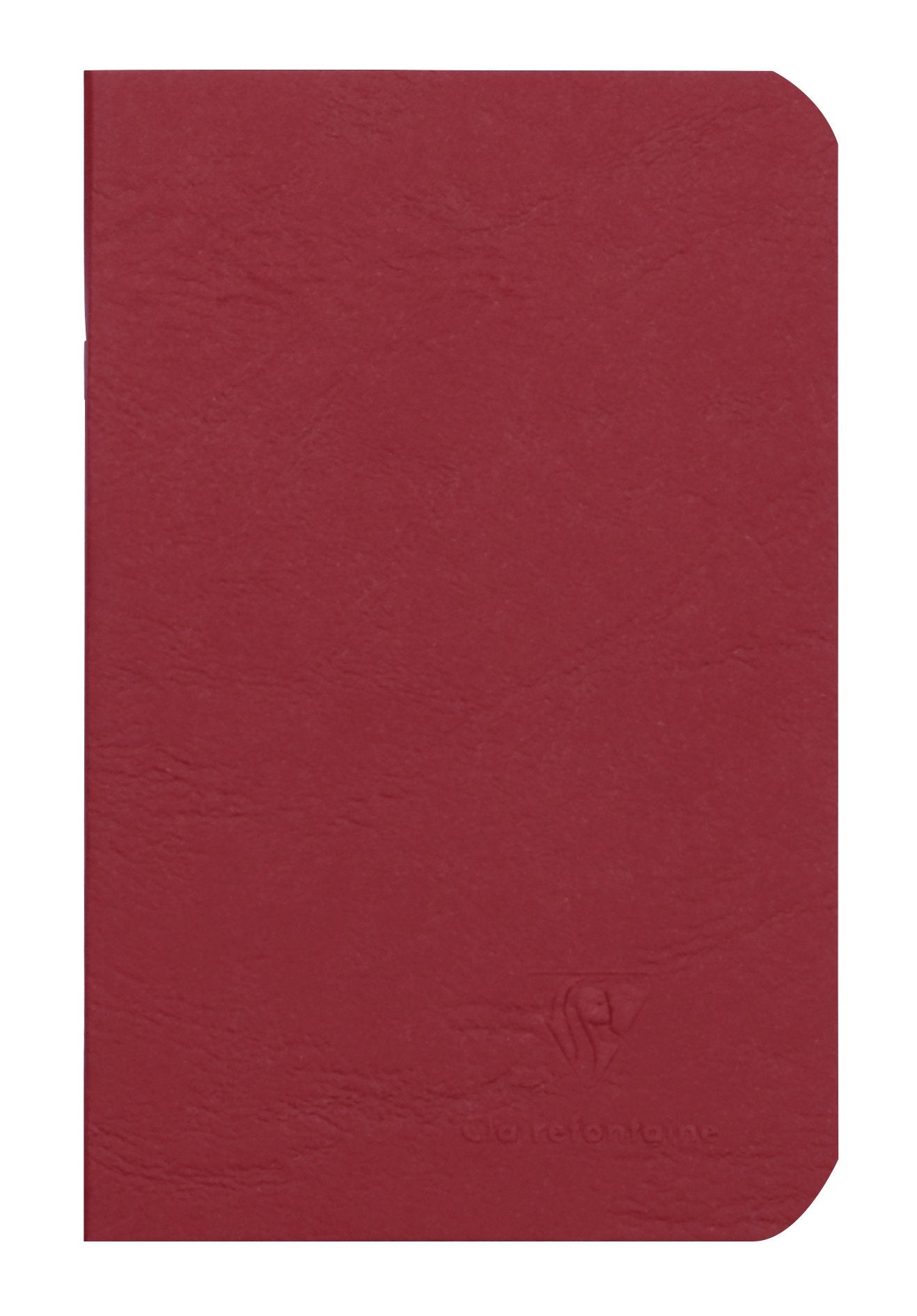 CLAIREFONTAINE Age Bag Stapled Notebook A6 48s Plain Red Default Title