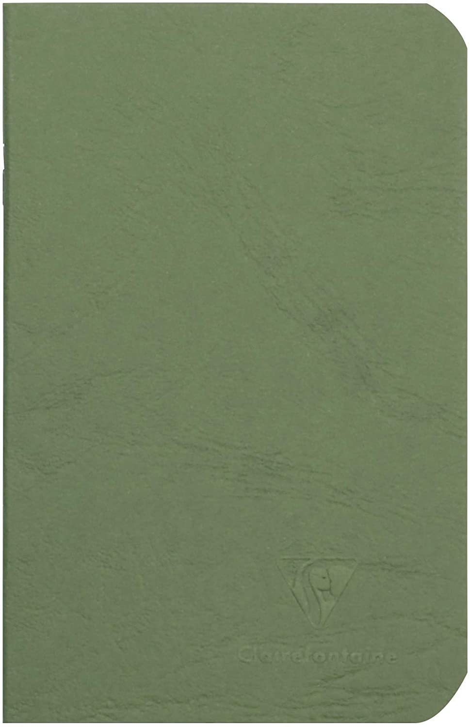 CLAIREFONTAINE Age Bag Stapled Notebook A6 48s Plain Green Default Title