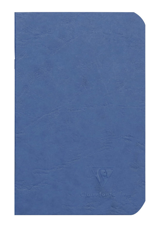 CLAIREFONTAINE Age Bag Stapled Notebook A6 48s Plain Blue Default Title