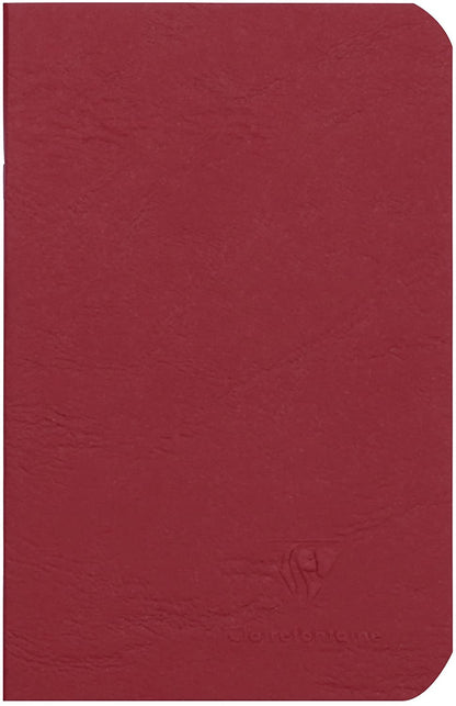 CLAIREFONTAINE Age Bag Stapled Notebook A6 48s Lined Red Default Title