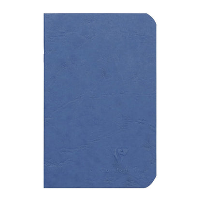 CLAIREFONTAINE Age Bag Stapled Notebook 9x14cm 48s Lined+Margin Blue