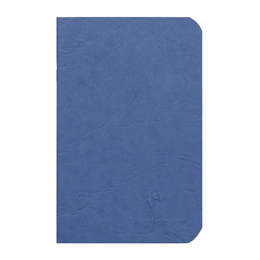 CLAIREFONTAINE Age Bag Stapled Notebook 9x14cm 48s Lined+Margin Blue