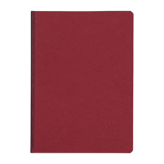 CLAIREFONTAINE Age Bag Clothbound Notebook A5 96s Plain Red