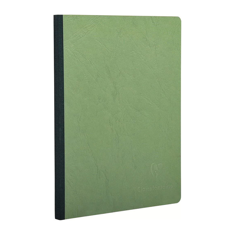 CLAIREFONTAINE Age Bag Clothbound Notebook A5 96s Plain Green